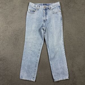 Vintage Guess Jeans Mens 32 (Fits 29x29) Blue Straight Fit Button Fly Light Wash